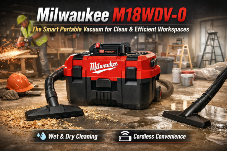 Milwaukee M18WDV-0: The Smart Portable Vacuum for Clean and Efficient Workspaces