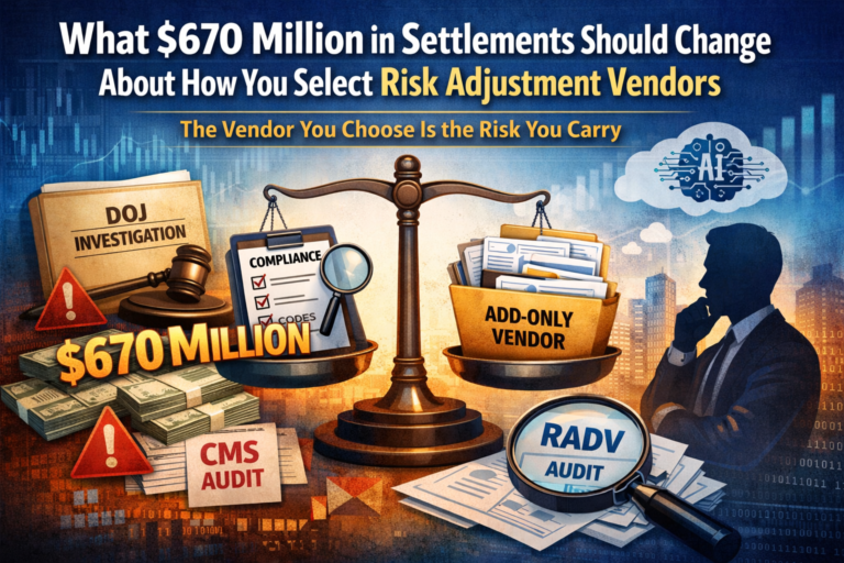 What the $670 Million in Settlements Should Change About How You Select Risk Adjustment Vendors